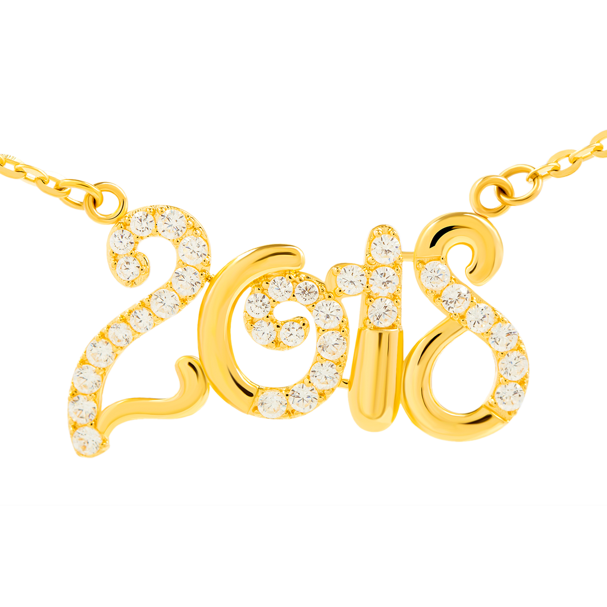 14k Gold 2018 Necklace (DKY450)
