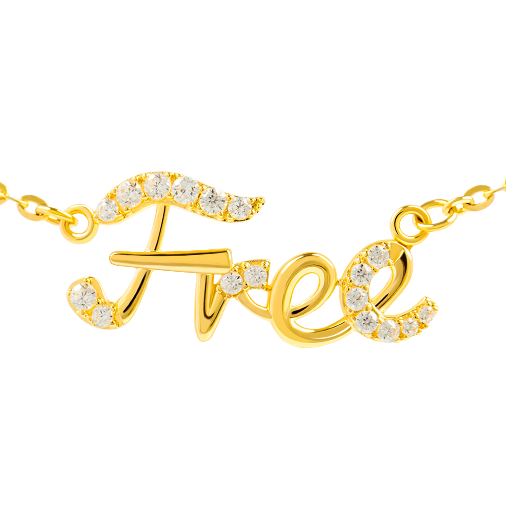 14k Gold Free Necklace (DKY433)