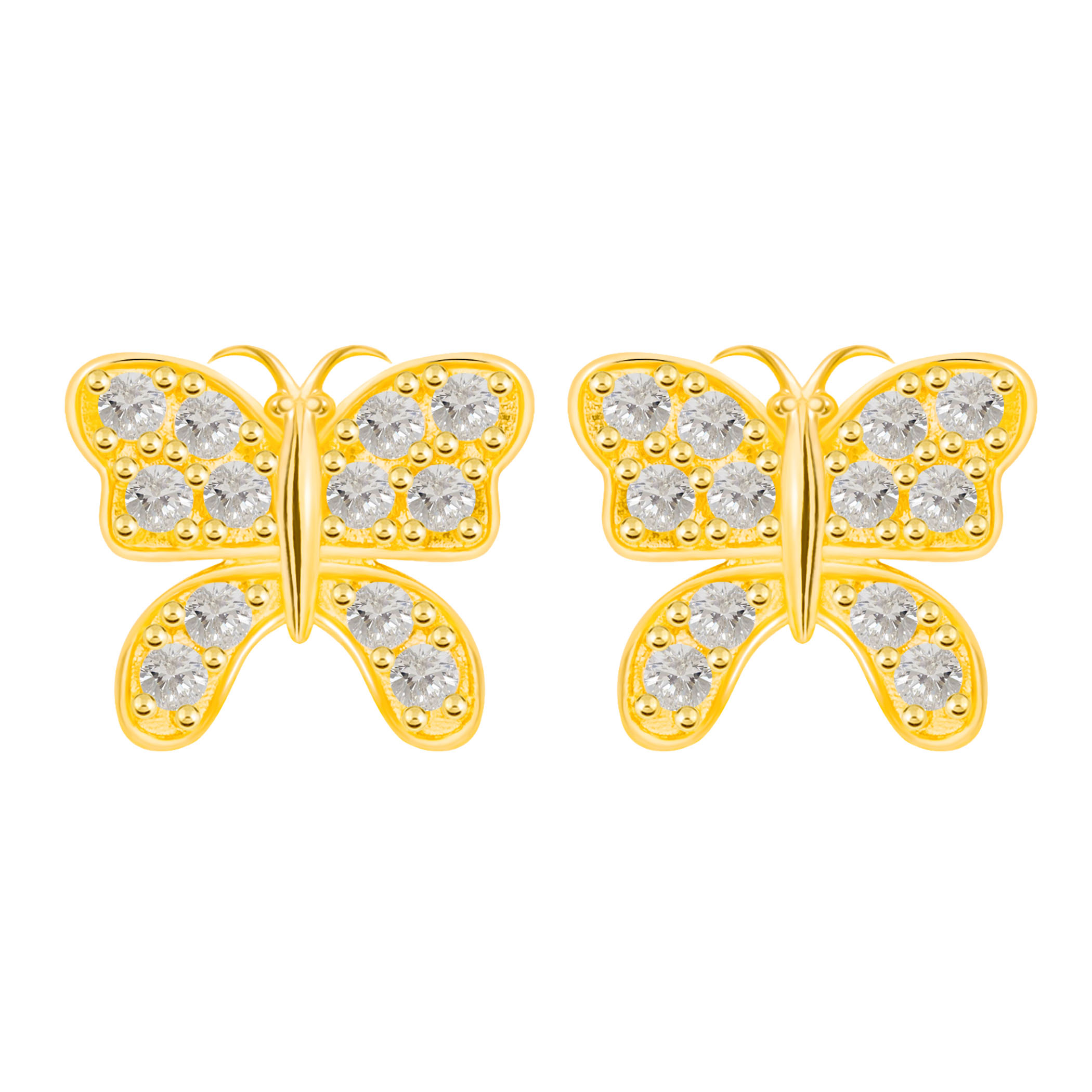 14K Gold The Butterfly Earrings (JE31347)