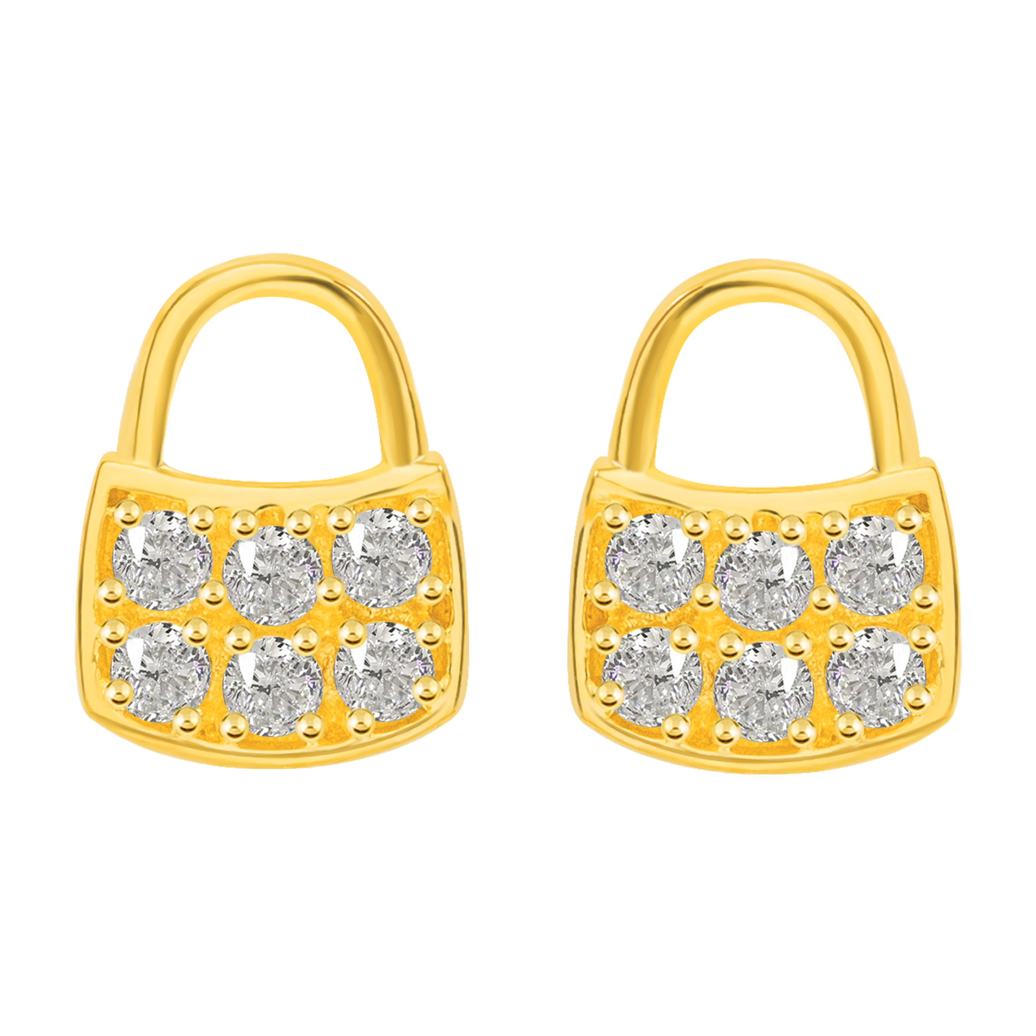 14K Gold The Handbag Earrings (JE3881)