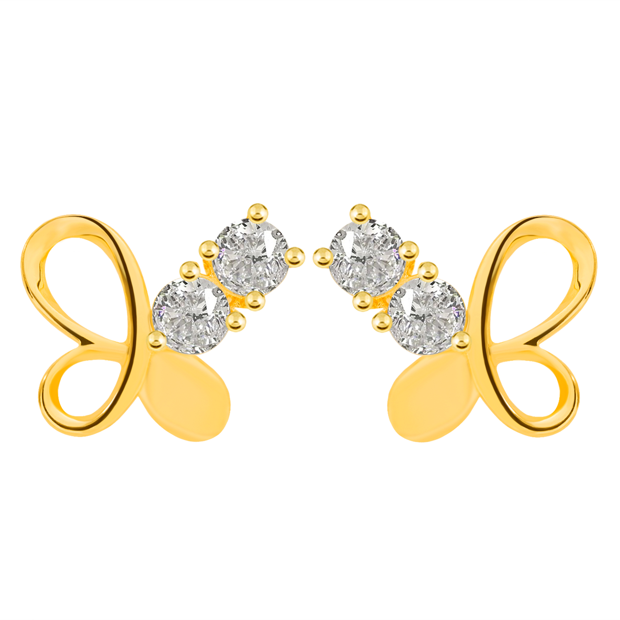 14K Gold The Butterfly Earrings (JE31268)