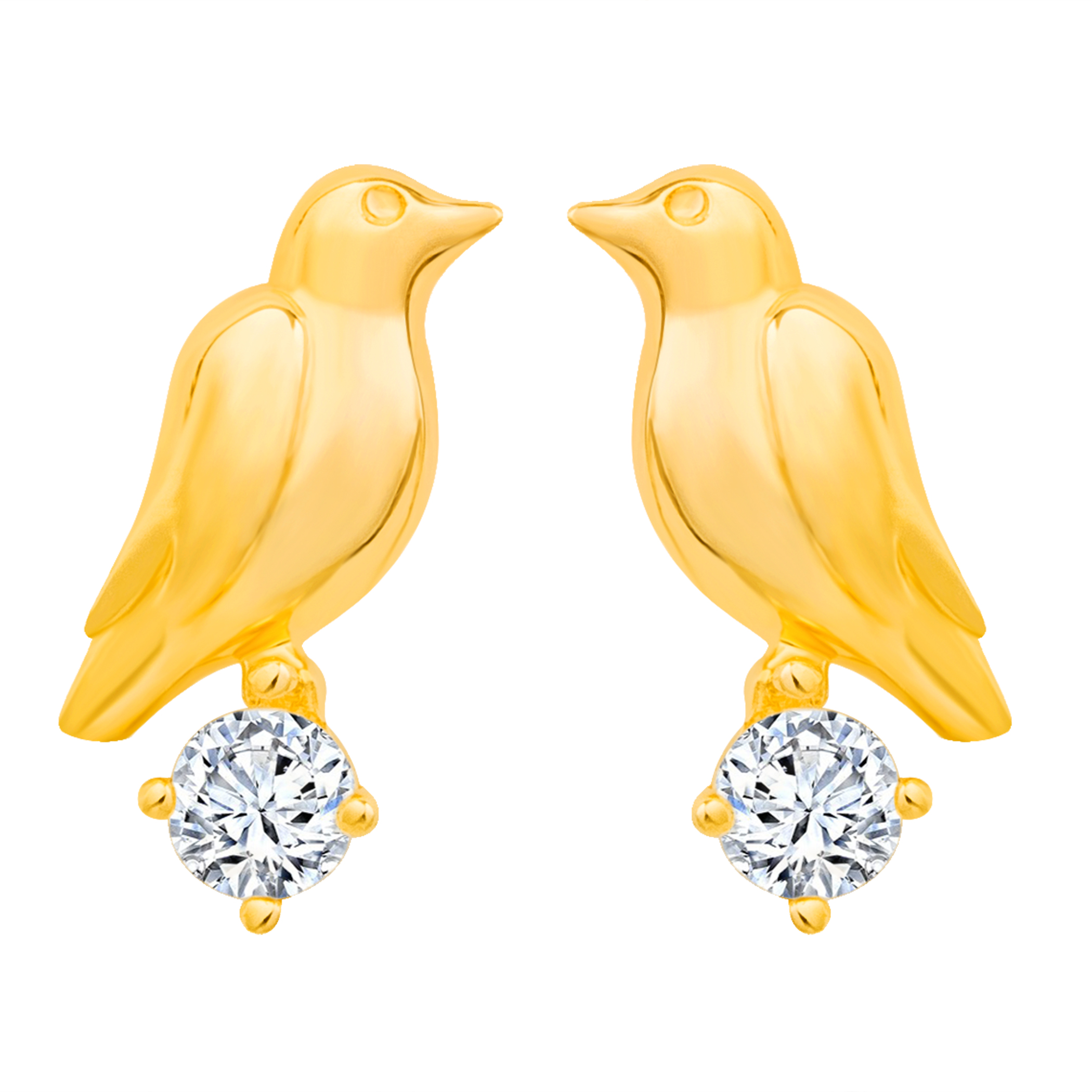 14K Gold The Bird Earrings (JE31442)