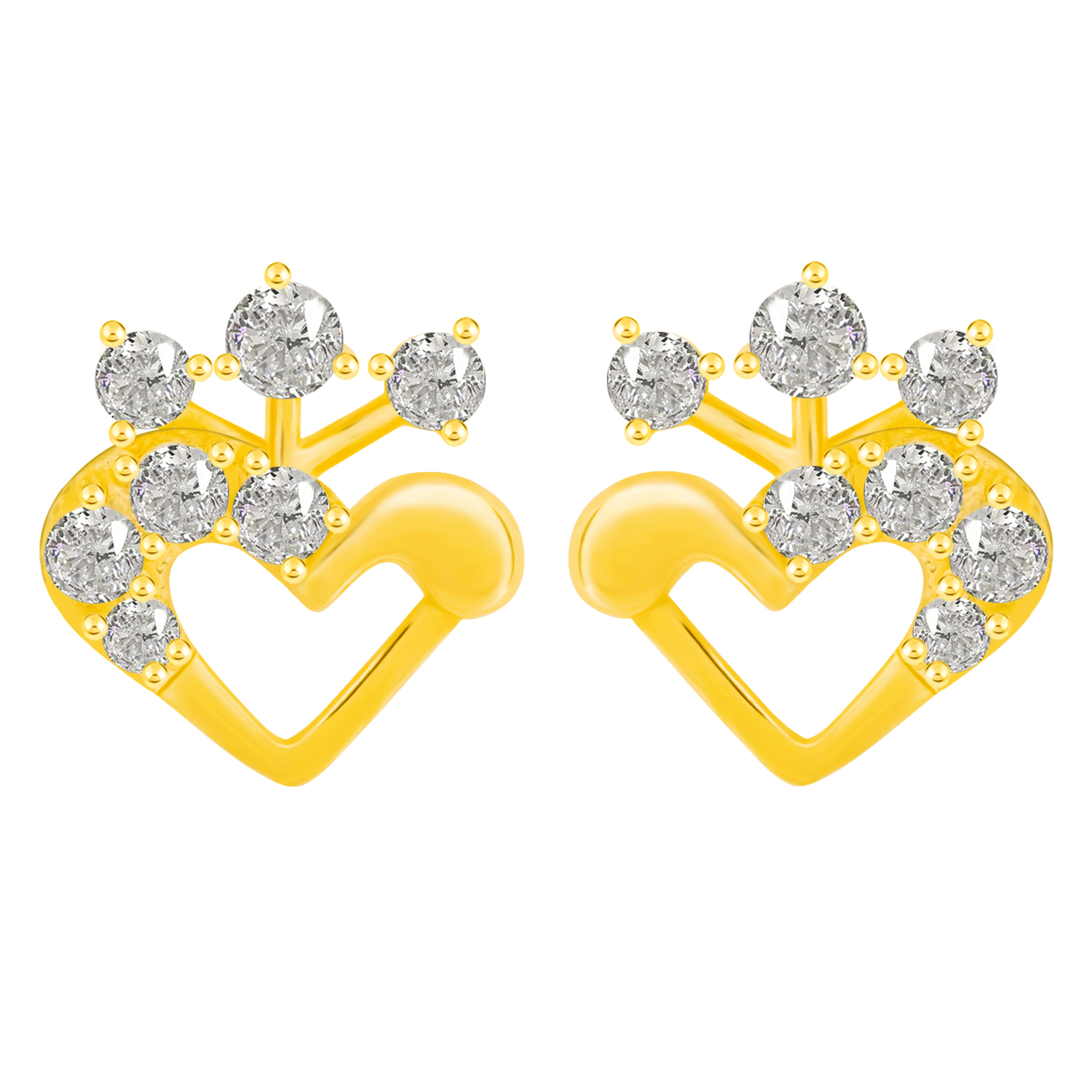 14k Gold The Heart Earrings( JE31705)