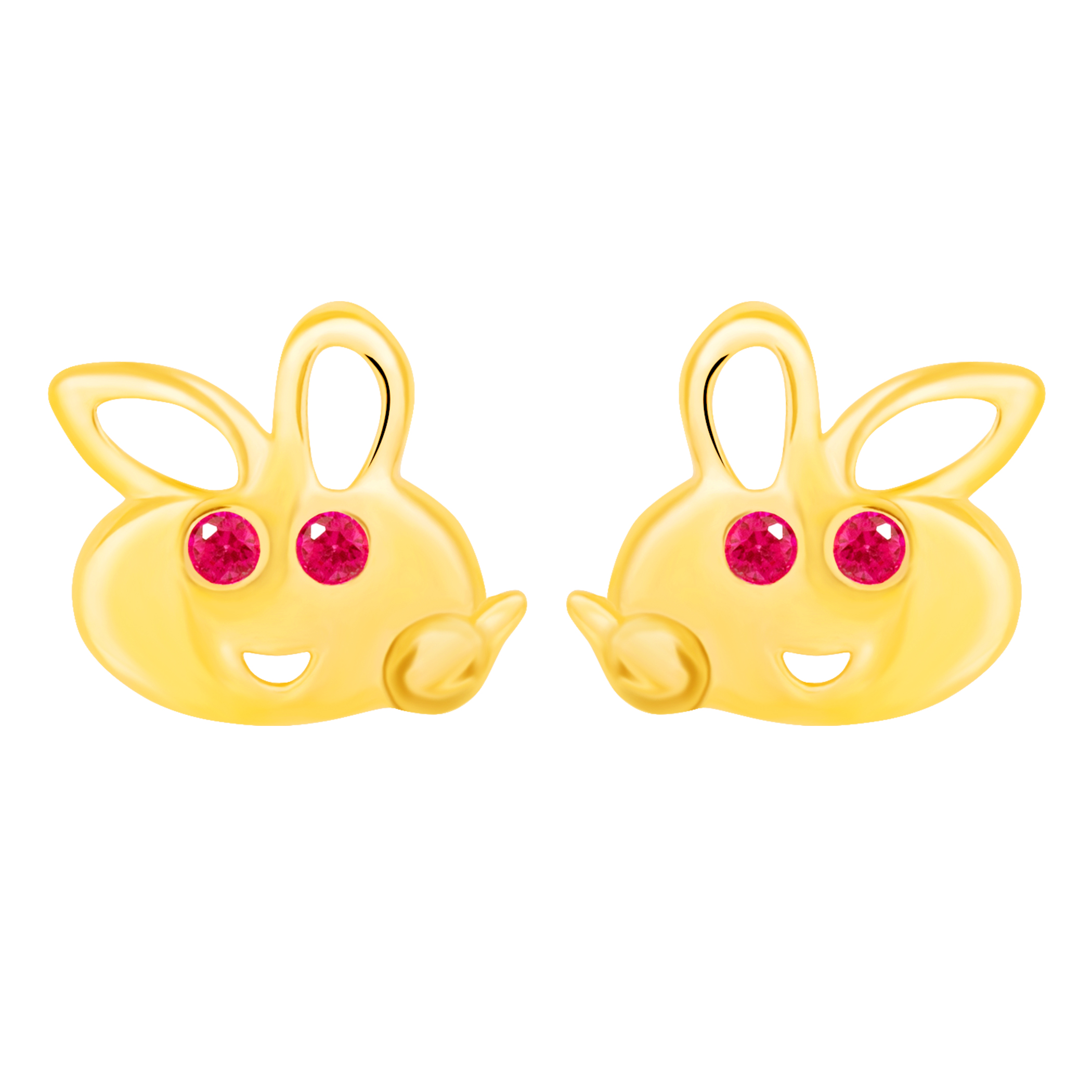 14k Gold The Rabbit Earrings (JE31813)