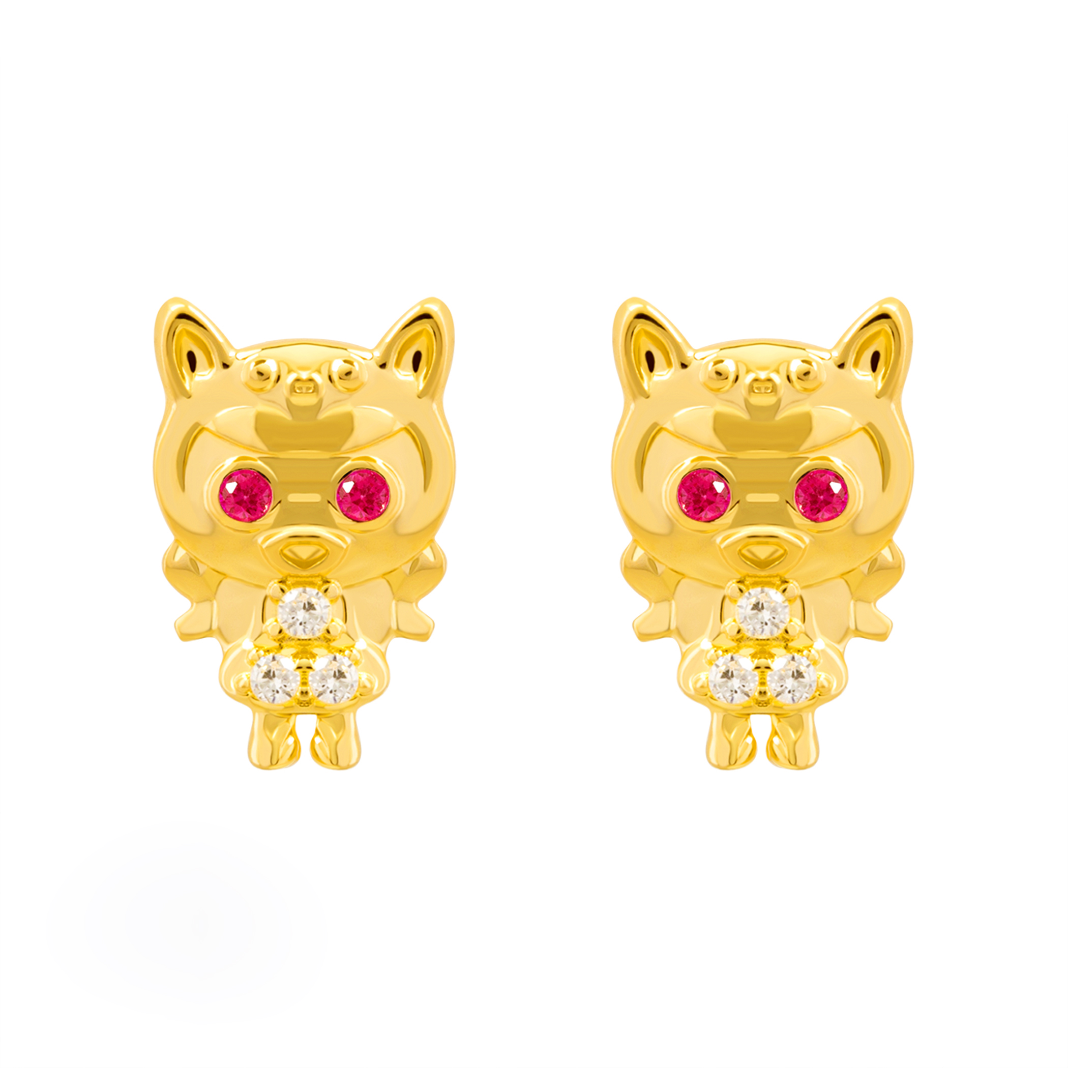 14k Gold The Little Girl Earrings (JE32108)