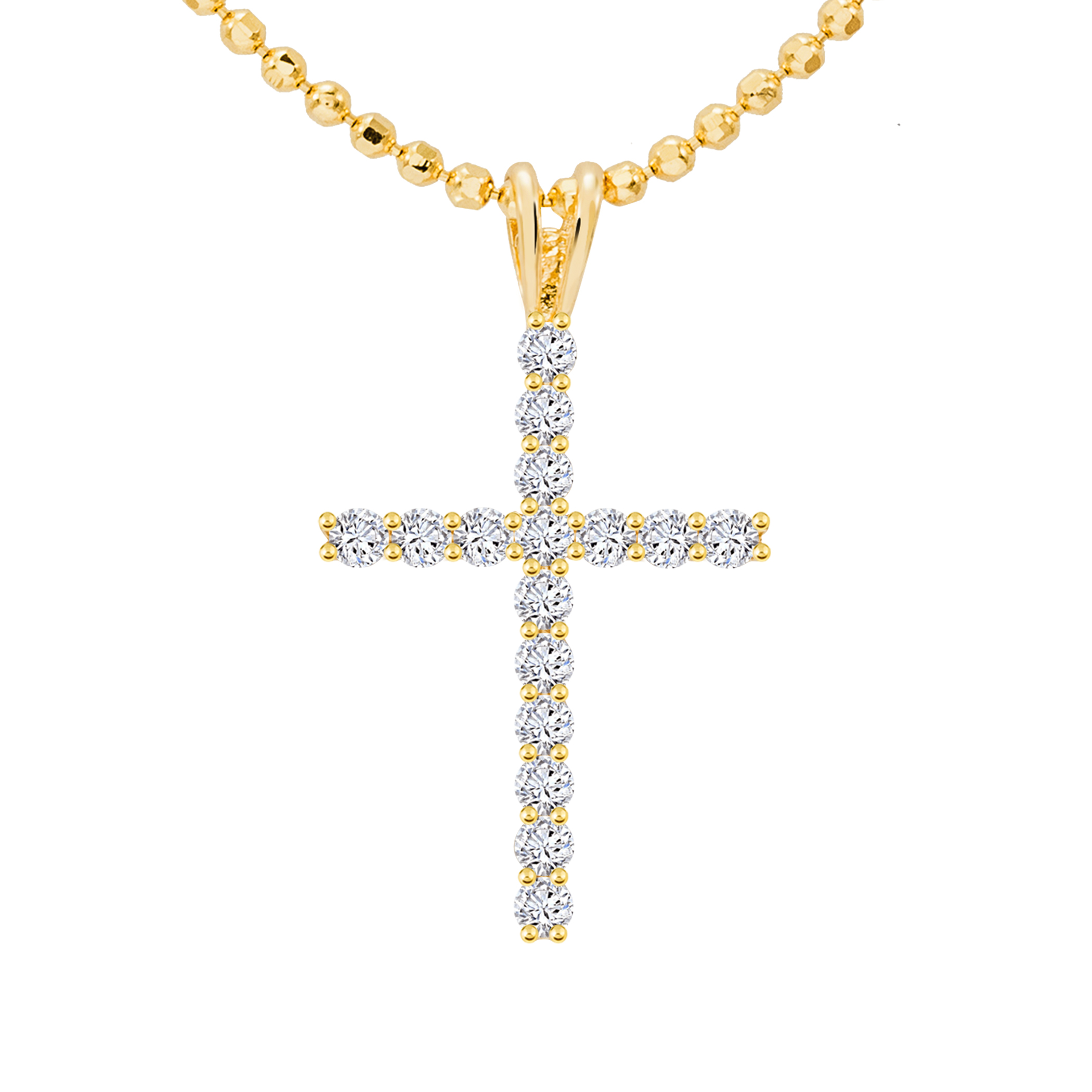 14k Gold Cross Pendant (JP6326)