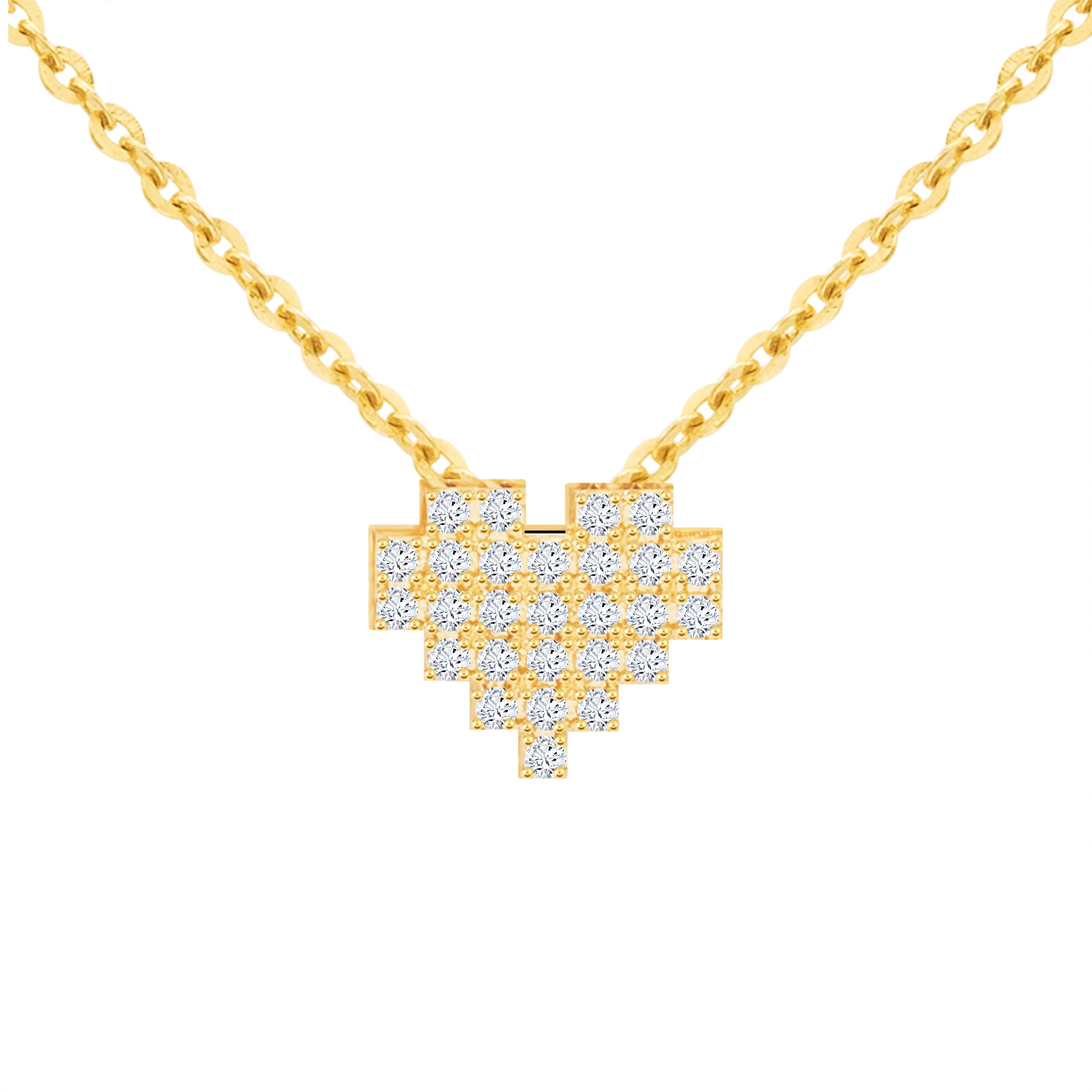 14k Gold Heartbeat Pendant (JP6141)