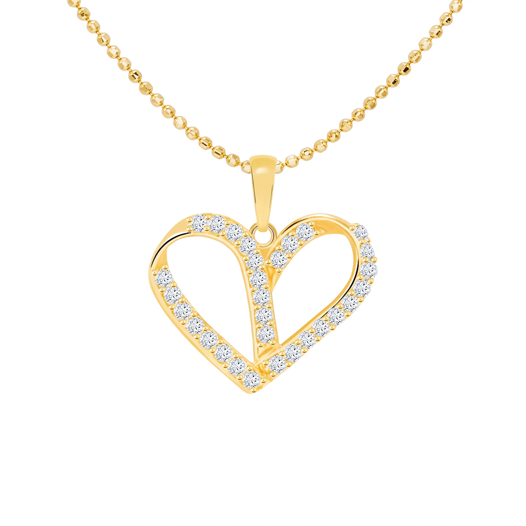 14k Gold The Heart Pendant (JP6378)