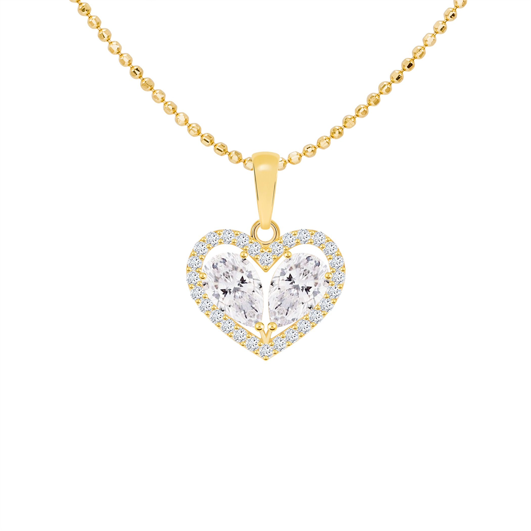 14k Gold The Heart Pendant (JP6403)